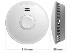 VisorTech Rauchmelder Koppelbar:Vernetzbarer Funk-Rauchmelder, 85 DB, VdS-zertifiziert, 10-J.-Batterie -Pearl Shop zx3043 7 2