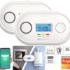 VisorTech Kohlenmonoxid Detektor:2er-Set WLAN-Kohlenmonoxid-Melder, LCD-Display, App, 85 DB 1 VisorTech Kohlenmonoxid Detektor:2er-Set WLAN-Kohlenmonoxid-Melder, LCD-Display, App, 85 DB -Pearl Shop zx3124 19