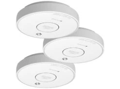 VisorTech Rauchmelder Vernetzbar:3er-Set Drahtlos Vernetzbare Funk-Rauchwarnmelder, 85 DB -Pearl Shop zx3154 8