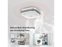 VisorTech Funkfeuermelder:3er-Set Drahtlos Vernetzbare Funk-Rauchwarnmelder, 5-Jahres-Batterie -Pearl Shop zx3292 0