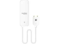 Luminea Home Control Wassermelder Alexa:WLAN-Wassermelder, Externer Sensor, App, Bis 2 Jahre Batterie-Laufzeit -Pearl Shop zx5004 0