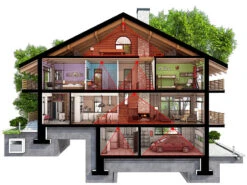 Luminea Home Control Temperaturfühler:3in1-WLAN-PIR-Bewegungsmelder, Temperatur- & Luftfeuchtigkeits-Sensor -Pearl Shop zx5018 8 1