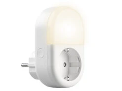 Luminea Home Control Nachtlicht-Lampen:WLAN-Steckdose Mit Smartem LED-Nachtlicht, App & Sprachsteuerung, 16 A -Pearl Shop zx5046 3