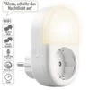 Luminea Home Control Nachtlicht-Lampen:WLAN-Steckdose Mit Smartem LED-Nachtlicht, App & Sprachsteuerung, 16 A -Pearl Shop zx5046 9