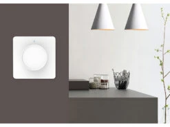 Luminea Home Control Dimmschalter:WLAN-Unterputz-Lichtschalter & Dimmer Mit Dreh- & Drück-Funktion, App -Pearl Shop zx5073 9 1