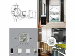 Luminea Home Control Rolladensteuerung:10er-Set WLAN-Unterputzmodule Für Smarte Rollladen, App & Sprachbefehl -Pearl Shop zx5082 3 3