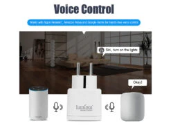 Luminea Home Control WLAN Steckdosen-Schalter:4er-Set WLAN-Steckdosen, Apple-HomeKit-zertifiziert, Sprachsteuerung -Pearl Shop zx5144 8