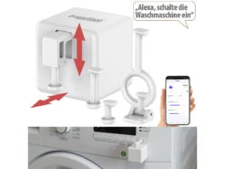 Luminea Home Control Smarter Schalter Aufsatz:Schalt-Aufsatz Für Kippschalter & Taster, Bluetooth Mit WLAN Gateway -Pearl Shop zx5145 23 1