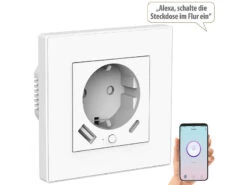 Luminea Home Control Unterputz Steckdose:2in1-WLAN-Unterputzsteckdose Mit USB-C- Und USB-A-Netzteil, 2 A, App 12 Luminea Home Control Unterputz Steckdose:2in1-WLAN-Unterputzsteckdose Mit USB-C- Und USB-A-Netzteil, 2 A, App -Pearl Shop zx5209 3