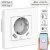 Luminea Home Control Unterputz Steckdose:2in1-WLAN-Unterputzsteckdose Mit USB-C- Und USB-A-Netzteil, 2 A, App 2 Luminea Home Control Unterputz Steckdose:2in1-WLAN-Unterputzsteckdose Mit USB-C- Und USB-A-Netzteil, 2 A, App -Pearl Shop zx5209 6 1