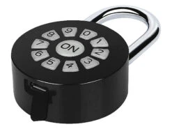 Xcase Vorhängeschloss Code:4er Metall-Vorhängeschloss Mit Zahlencode Und App, Bluetooth, IP65 -Pearl Shop zx5211 0 1