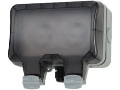 Luminea Home Control WLAN Steckdose:Outdoor-WLAN-Aufputz-Doppelsteckdose, Sprachbefehl, Strommessung, App 20 Luminea Home Control WLAN Steckdose:Outdoor-WLAN-Aufputz-Doppelsteckdose, Sprachbefehl, Strommessung, App -Pearl Shop zx5268 16 1