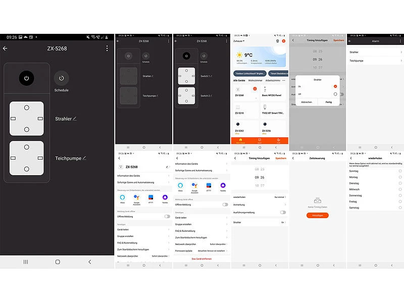 Luminea Home Control WLAN Steckdose:Outdoor-WLAN-Aufputz-Doppelsteckdose, Sprachbefehl, Strommessung, App 7 Luminea Home Control WLAN Steckdose:Outdoor-WLAN-Aufputz-Doppelsteckdose, Sprachbefehl, Strommessung, App – Bild 5