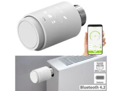 Revolt Heizkörper Regler:6er-Set Programmierbare Heizkörper-Thermostate Mit Bluetooth Und App -Pearl Shop zx5276 30 2