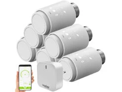 Revolt Heizungsthermostate:6er-Set Programmierbare Heizkörper-Thermostate Mit WLAN-Gateway & App 18 Revolt Heizungsthermostate:6er-Set Programmierbare Heizkörper-Thermostate Mit WLAN-Gateway & App -Pearl Shop zx5281 1