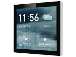 Luminea Home Control Smart Home Zentrale:Einbau-Smarthome-Zentrale, 4"/10,2cm Touchscreen, WLAN, ZigBee-Gateway -Pearl Shop zx5285 0