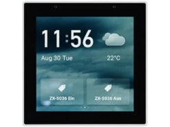 Luminea Home Control Smart Home Zentrale:Einbau-Smarthome-Zentrale, 4"/10,2cm Touchscreen, WLAN, ZigBee-Gateway -Pearl Shop zx5285 3