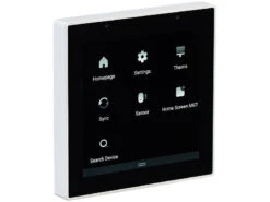 Luminea Home Control Smart Home Zentrale:Einbau-Smarthome-Zentrale, 4"/10,2cm Touchscreen, WLAN, ZigBee-Gateway -Pearl Shop zx5285 5