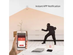 VisorTech Alarmanlage Drahtlos:13-teiliges Funk-Alarmanlagen-Set: 11 Sensoren, SOS-Taster, WLAN, App -Pearl Shop zx5314 4 1