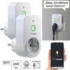 Luminea Home Control Dimmschalter-Steckdosen:2er Smarte WLAN-Dimmer-Steckdose Mit Phasenabschnittsdimmer Bis 200 W 1 Luminea Home Control Dimmschalter-Steckdosen:2er Smarte WLAN-Dimmer-Steckdose Mit Phasenabschnittsdimmer Bis 200 W -Pearl Shop zx5320 8