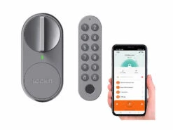 VisorTech Türöffner:Türschlossantrieb Mit PIN-Code, Fingerabdruck-Sensor, Bluetooth, App -Pearl Shop zx5330 10 1