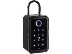 Xcase Tresor:Smarter Schlüssel-Safe & WLAN-Gateway, PIN Per Touch-Keys, Fingerprint -Pearl Shop zx5336 3