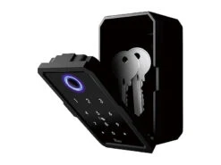 Xcase Schlüsseltresor:Smarter Schlüssel-Safe, Touch-PIN, Fingerprint, Transponder, Bluetooth -Pearl Shop zx5336 4 1