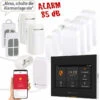 VisorTech Alarmanlage Sets:10-tlg. Funk-Alarmanlage: 7 Sensoren, 2 Fernbedienungen, GSM, WLAN App -Pearl Shop zx5337 14