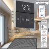 Revolt Heizungssteuerung:WLAN-Fußbodenheizung-Thermostat Mit App Und Sprachsteuerung, Schwarz -Pearl Shop zx7208 7