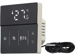 Revolt Heizungssteuerung:WLAN-Fußbodenheizung-Thermostat Mit App Und Sprachsteuerung, Schwarz -Pearl Shop zx7208 9 2
