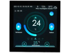 Revolt WLAN Thermostat Heizung:4er-Set WLAN-Thermostate Für Fußbodenheizungen, Touchdisplay -Pearl Shop zx7209 2 2