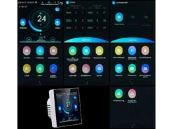 Revolt WLAN Thermostat Heizung:4er-Set WLAN-Thermostate Für Fußbodenheizungen, Touchdisplay -Pearl Shop zx7209 26 2