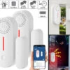 VisorTech Alarmanlage Türkontakt:2er-Set WLAN-Tür- & Fensteralarme Mit Sirene, App Und Sprachsteuerung 2 VisorTech Alarmanlage Türkontakt:2er-Set WLAN-Tür- & Fensteralarme Mit Sirene, App Und Sprachsteuerung -Pearl Shop zx7230 8
