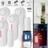 VisorTech Türkontakt Alarm:4er-Set 2in1-WLAN-Tür- & Fensteralarm, Sirene, App Und Sprachsteuerung 1 VisorTech Türkontakt Alarm:4er-Set 2in1-WLAN-Tür- & Fensteralarm, Sirene, App Und Sprachsteuerung -Pearl Shop zx7231 8