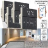 Revolt Heizung Thermostat WLAN:4er-Set WLAN-Fußbodenheizung-Thermostate Mit App, Schwarz 2 Revolt Heizung Thermostat WLAN:4er-Set WLAN-Fußbodenheizung-Thermostate Mit App, Schwarz -Pearl Shop zx7282 8
