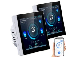 Revolt Thermostat Heizung WLAN:2er-Set WLAN-Thermostate Für Fußbodenheizungen, Touchdisplay 17 Revolt Thermostat Heizung WLAN:2er-Set WLAN-Thermostate Für Fußbodenheizungen, Touchdisplay -Pearl Shop zx7283 5