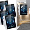 Revolt WLAN Thermostat Heizung:4er-Set WLAN-Thermostate Für Fußbodenheizungen, Touchdisplay