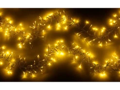 Lunartec LED-Lichterkette Stecker:2er SetLED Wifi Büschel Lichterkette,600warmweiße LEDs,Tuya,dursichtig -Pearl Shop zx8275 2