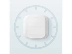 Luminea Home Control Funk Lichtschalter:2er-Set Smarte WLAN-Fernbedienung Mit 2 Tasten, Licht & Szenen Steuern -Pearl Shop zx8350 0