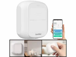 Luminea Home Control Funk Lichtschalter:2er-Set Smarte WLAN-Fernbedienung Mit 2 Tasten, Licht & Szenen Steuern -Pearl Shop zx8350 11